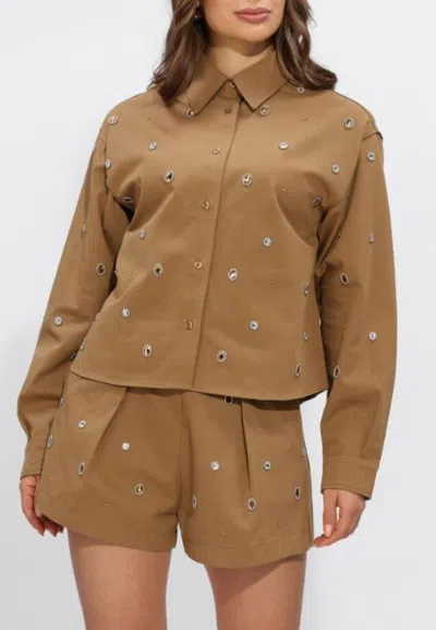 Silvian Heach Shirt Hestua In Sand