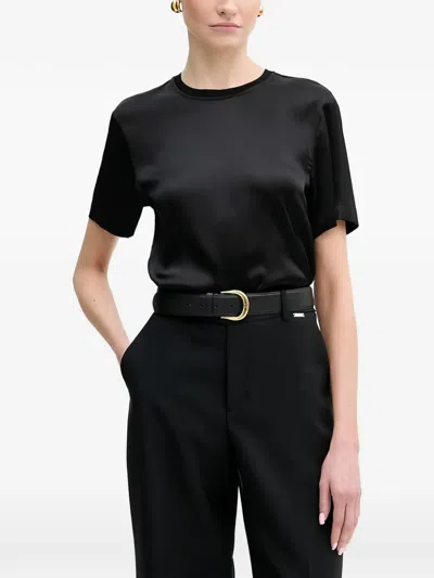 Silvian Heach Short Sleeve Top In Black