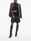 Silvian Heach Single-breasted Long-sleeve Blazer In Gray