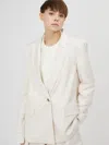 Silvian Heach Straight Cut Jacket In Beige
