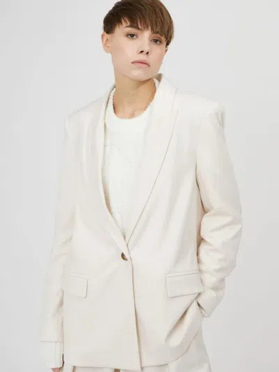 Silvian Heach Straight Cut Jacket In Beige