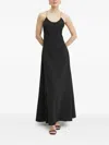 Silvian Heach Strap-embellished Maxi Dress In Black