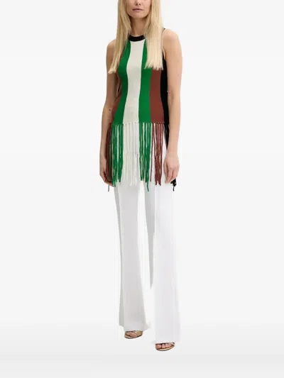 SILVIAN HEACH STRIPE FRINGE TOP