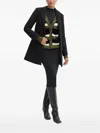 Silvian Heach Striped Fur-trimmed Cardigan In Green