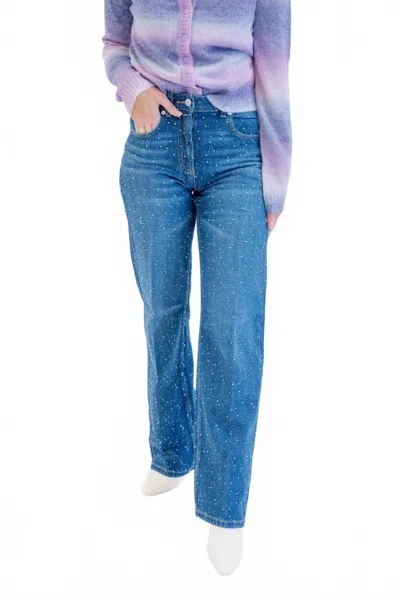 Silvian Heach Studded Jeans In Blue