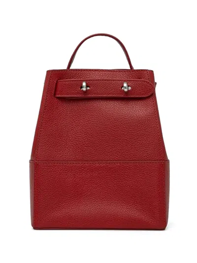 Silvian Heach Textured Top Handle Backpack In Red