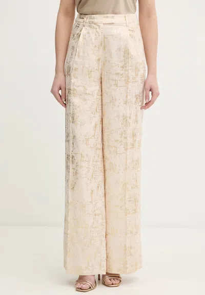 Silvian Heach Patterned Trousers In White
