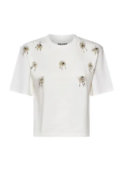 Silvian Heach T-shirt Luxury In White