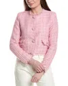 Silvian Heach Tweed Jacket In Pink