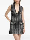 Silvian Heach Tweed Mini Dress In Black