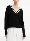 Silvian Heach V-neck Sweater In Black