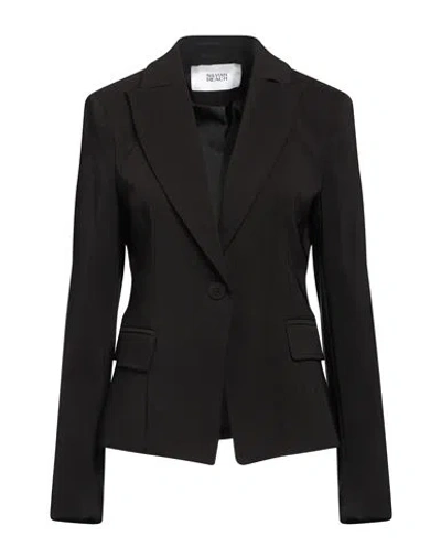 Silvian Heach Woman Blazer Black Size 10 Polyester, Elastane