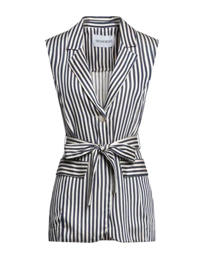 Silvian Heach Suit Jackets In Navy Blue