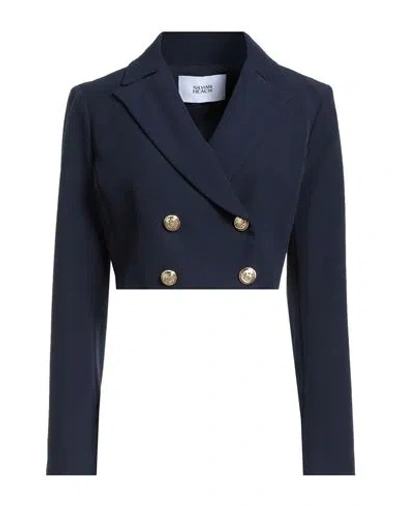 Silvian Heach Woman Blazer Navy Size 8 Polyester In Blue