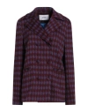 Silvian Heach Woman Blazer Garnet Size 10 Viscose, Polyester, Metallic Fiber, Polyamide, Elastane In Red