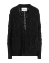 Silvian Heach Woman Cardigan Black Size Xs Acrylic, Nylon In Black