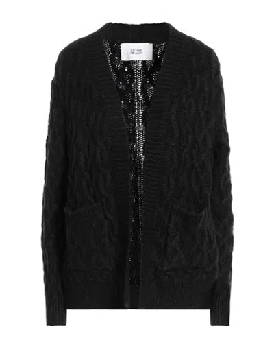 Silvian Heach Woman Cardigan Black Size Xs Acrylic, Nylon