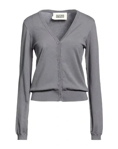 Silvian Heach Woman Cardigan Grey Size S Viscose, Polyester In Gray