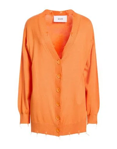 Silvian Heach Woman Cardigan Orange Size L Viscose, Nylon