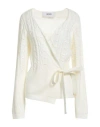 Silvian Heach Woman Cardigan White Size M Acrylic In White