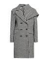 Silvian Heach Woman Coat Black Size 8 Polyester In Black