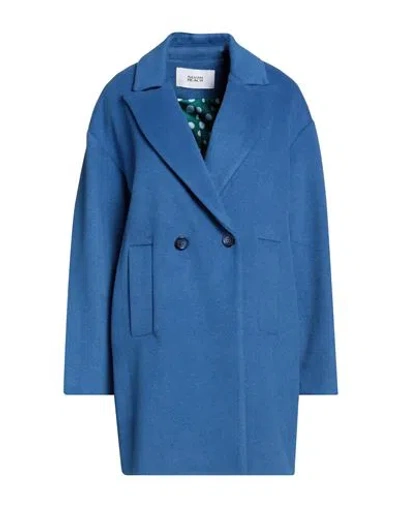Silvian Heach Woman Coat Pastel Blue Size 10 Polyester, Viscose In Blue