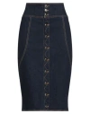 Silvian Heach Woman Denim Skirt Blue Size 27 Cotton, Elastane In Blue