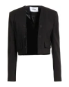 Silvian Heach Woman Jacket Black Size 2 Polyester, Elastane In Black