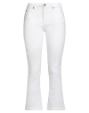 Silvian Heach Woman Jeans White Size 27 Cotton, Elastane In White