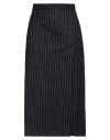 Silvian Heach Woman Midi Skirt Midnight Blue Size 6 Polyester, Viscose, Elastane In Blue