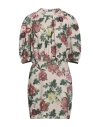 Silvian Heach Woman Mini Dress Beige Size 12 Polyester, Elastane In Beige