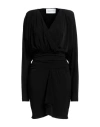 Silvian Heach Woman Mini Dress Black Size 4 Polyester, Elastane In Black