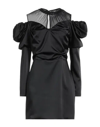 Silvian Heach Woman Mini Dress Black Size 6 Polyester