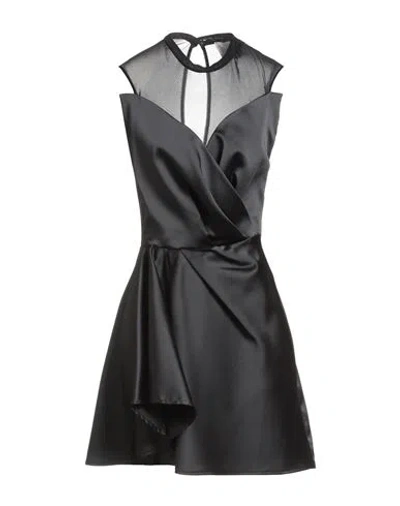 Silvian Heach Woman Mini Dress Black Size 8 Polyester