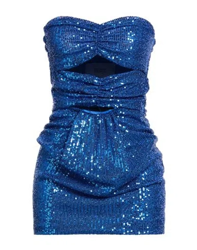 Silvian Heach Woman Mini Dress Blue Size 6 Polyester