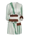 Silvian Heach Woman Mini Dress Green Size 10 Viscose