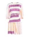 Silvian Heach Woman Mini Dress Pink Size 8 Viscose In Pink