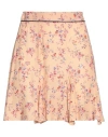 Silvian Heach Woman Mini Skirt Apricot Size 6 Viscose In Orange