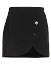 Silvian Heach Woman Mini Skirt Black Size 2 Polyester, Elastane