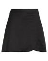 Silvian Heach Woman Mini Skirt Black Size 8 Polyester, Viscose, Elastane In Black