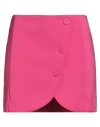 Silvian Heach Woman Mini Skirt Fuchsia Size 4 Polyester, Elastane In Pink