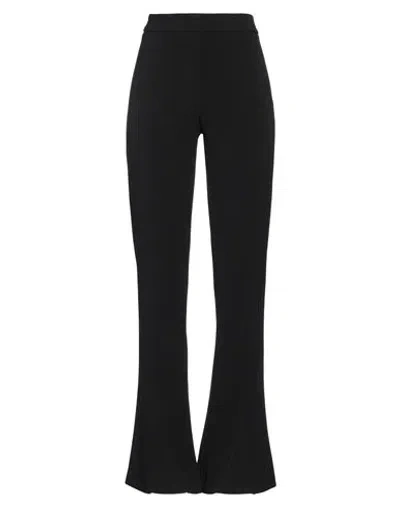 Silvian Heach Woman Pants Black Size 8 Polyester, Viscose, Elastane