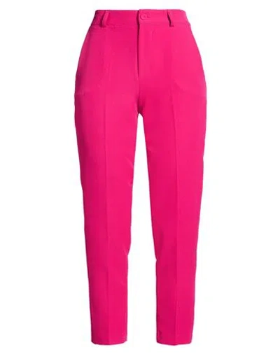 Silvian Heach Woman Pants Fuchsia Size 4 Polyester, Elastane In Pink