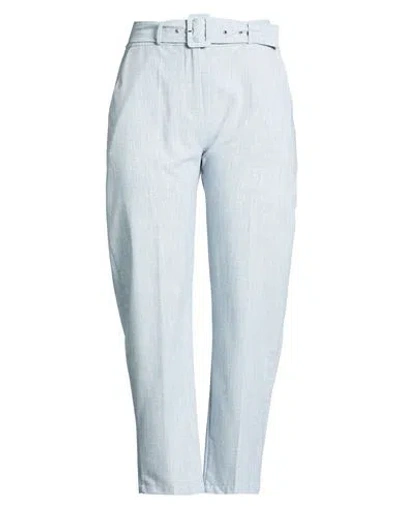 Silvian Heach Woman Pants Light Blue Size 6 Polyester, Viscose, Elastane