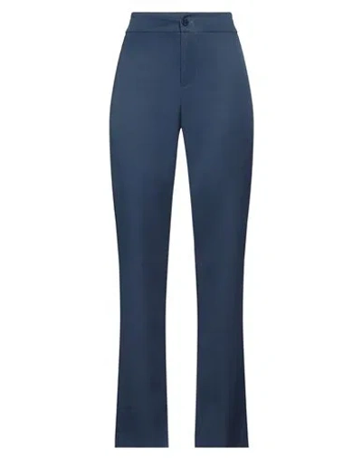 Silvian Heach Woman Pants Midnight Blue Size 8 Polyester, Elastane