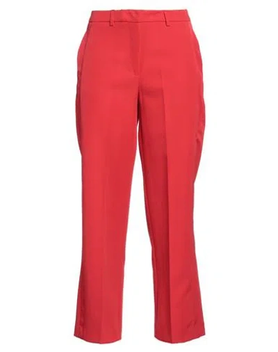 Silvian Heach Woman Pants Red Size 10 Polyester, Elastane