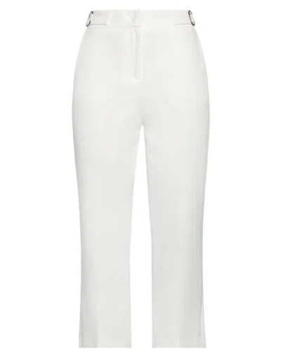 Silvian Heach Woman Pants White Size 10 Polyester, Elastane