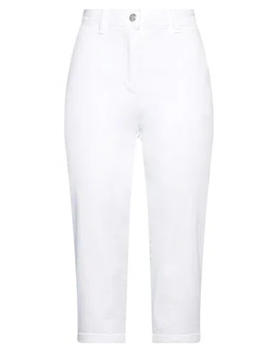 Silvian Heach Woman Pants White Size 26 Cotton, Elastane