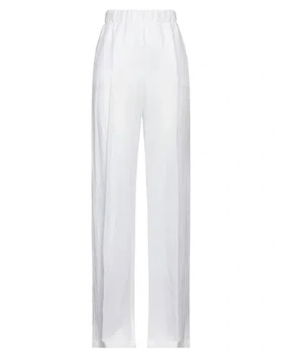 Silvian Heach Woman Pants White Size 4 Viscose, Linen In White