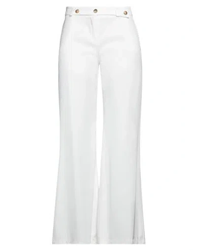 Silvian Heach Woman Pants White Size 2 Viscose